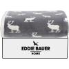 imageEddie Bauer  Throw Blanket Reversible Sherpa Fleece Bedding Home Decor for All Seasons New Castle Red ThrowElk Stance GreyWhite