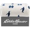 imageEddie Bauer  Throw Blanket Reversible Sherpa Fleece Bedding Home Decor for All Seasons New Castle Red ThrowEmperor Penguin Navy Blue