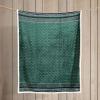 imageEddie Bauer  Throw Blanket Reversible Sherpa Fleece Bedding Home Decor for All Seasons New Castle Red ThrowFair Isle Green
