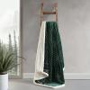 imageEddie Bauer  Throw Blanket Reversible Sherpa Fleece Bedding Home Decor for All Seasons New Castle Red ThrowFair Isle Green