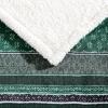 imageEddie Bauer  Throw Blanket Reversible Sherpa Fleece Bedding Home Decor for All Seasons New Castle Red ThrowFair Isle Green