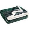 imageEddie Bauer  Throw Blanket Reversible Sherpa Fleece Bedding Home Decor for All Seasons New Castle Red ThrowFair Isle Green