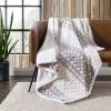 imageEddie Bauer  Throw Blanket Reversible Sherpa Fleece Bedding Home Decor for All Seasons New Castle Red ThrowFair Isle Peak GreyWhite