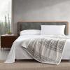 imageEddie Bauer  Throw Blanket Reversible Sherpa Fleece Bedding Home Decor for All Seasons New Castle Red ThrowFair Isle Peak GreyWhite