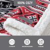 imageEddie Bauer  Throw Blanket Reversible Sherpa Fleece Bedding Home Decor for All Seasons New Castle Red ThrowFair Isle RedBlack