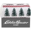 imageEddie Bauer  Throw Blanket Reversible Sherpa Fleece Bedding Home Decor for All Seasons New Castle Red ThrowGrizzly Peak RedWhiteGreen