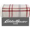 imageEddie Bauer  Throw Blanket Reversible Sherpa Fleece Bedding Home Decor for All Seasons New Castle Red ThrowNew Castle RedGreyIvory
