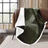 imageEddie Bauer  Throw Blanket Reversible Sherpa Fleece Bedding Home Decor for All Seasons New Castle Red ThrowPine Plaid GreenBlack