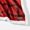 imageEddie Bauer  Throw Blanket Reversible Sherpa Fleece Bedding Home Decor for All Seasons New Castle Red ThrowRedBlack