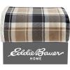 imageEddie Bauer  Throw Blanket Reversible Sherpa Fleece Bedding Home Decor for All Seasons New Castle Red ThrowRugged Plaid Beige