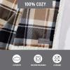 imageEddie Bauer  Throw Blanket Reversible Sherpa Fleece Bedding Home Decor for All Seasons New Castle Red ThrowRugged Plaid Beige