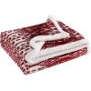 imageEddie Bauer  Throw Blanket Reversible Sherpa Fleece Bedding Home Decor for All Seasons New Castle Red ThrowSan Juan Red ClayWhite