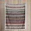 imageEddie Bauer  Throw Blanket Reversible Sherpa Fleece Bedding Home Decor for All Seasons New Castle Red ThrowSycamore RedCharcoalWhite