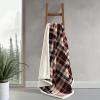 imageEddie Bauer  Throw Blanket Reversible Sherpa Fleece Bedding Home Decor for All Seasons New Castle Red ThrowTrailhead Plaid Red