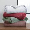 imageEddie Bauer  Blanket Super Soft Reversible Sherpa ampamp Brushed Fleece Bedding Throw Blankets for Couch Ideal for Lounging Ultra Lux Solid GreenUltra Lux Solid Grey