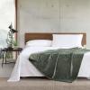 imageEddie Bauer  Blanket Super Soft Reversible Sherpa ampamp Brushed Fleece Bedding Throw Blankets for Couch Ideal for Lounging Ultra Lux Solid GreenUltra Lux Solid Green