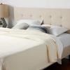 imageEddie Bauer  Twin Blanket Lightweight Cotton Bedding Home Decor for All Seasons Herringbone OffWhite TwinBone