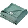 imageEddie Bauer  Twin Blanket Lightweight Cotton Bedding Home Decor for All Seasons Herringbone OffWhite TwinGreen
