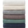 imageEddie Bauer  Twin Blanket Lightweight Cotton Bedding Home Decor for All Seasons Herringbone OffWhite TwinGreen
