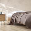 imageEddie Bauer  Twin Blanket Lightweight Cotton Bedding Home Decor for All Seasons Herringbone OffWhite TwinMushroom