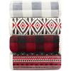 imageEddie Bauer Twin Blanket Ultra Soft ampamp Cozy Plush Home Dcor All Season Bedding Vail Plaid Grey TwinMedium Red