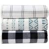 imageEddie Bauer Twin Blanket Ultra Soft ampamp Cozy Plush Home Dcor All Season Bedding Vail Plaid Grey TwinMountain Village BlueIvory
