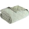 imageEddie Bauer  Twin Blanket Soft ampamp Cozy Bedding Quilted Home Decor Classic Solid Green Twin