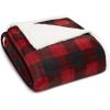 imageEddie Bauer Twin Blanket Ultra Soft ampamp Cozy Plush Home Dcor All Season Bedding Vail Plaid Grey TwinRed Check