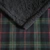 imageEddie Bauer  Throw Blanket Cotton Flannel Home Decor All Season Reversible Sherpa Bedding Pine Tartan ThrowPine Tartan RedGreenCharcoal