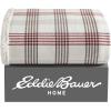 imageEddie Bauer  Throw Blanket Cotton Flannel Home Decor All Season Reversible Sherpa Bedding Pine Tartan ThrowUnion Bay RedKhaki