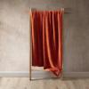 imageEddie Bauer Throw Blanket Reversible Cotton Quilted Bedding Home Decor for All Seasons 50quot x 60quot Camano Island RedTextured Solid Orange