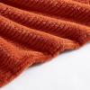 imageEddie Bauer Throw Blanket Reversible Cotton Quilted Bedding Home Decor for All Seasons 50quot x 60quot Camano Island RedTextured Solid Orange
