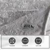 imageEddie Bauer Throw Blanket Reversible Cotton Quilted Bedding Home Decor for All Seasons 50quot x 60quot Camano Island RedWoodblock Floral Grey