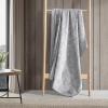 imageEddie Bauer Throw Blanket Reversible Cotton Quilted Bedding Home Decor for All Seasons 50quot x 60quot Camano Island RedWoodblock Floral Grey