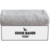 imageEddie Bauer Throw Blanket Reversible Cotton Quilted Bedding Home Decor for All Seasons 50quot x 60quot Camano Island RedWoodblock Floral Grey