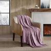 imageEddie Bauer Throw Blanket Reversible Cotton Quilted Bedding Home Decor for All Seasons 50quot x 60quot Camano Island RedWoodblock Floral Purple