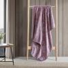 imageEddie Bauer Throw Blanket Reversible Cotton Quilted Bedding Home Decor for All Seasons 50quot x 60quot Camano Island RedWoodblock Floral Purple