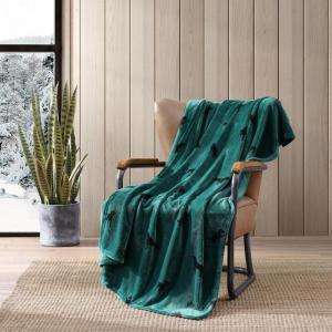 imageEddie Bauer Throw Blanket Ultra Soft Plush Fleece Bedding Home Decor for All Seasons 50 x 70 Americana Plaid RedBuddy the Dog Green