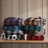 imageEddie Bauer  Blanket Super Soft Reversible Sherpa ampamp Brushed Fleece Bedding Throw Blankets for Couch Ideal for Lounging Cabin Plaid BrownBrownBlack