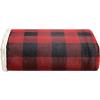 imageEddie Bauer  Blanket Super Soft Reversible Sherpa ampamp Brushed Fleece Bedding Throw Blankets for Couch Ideal for Lounging Cabin Plaid BrownRed Check