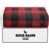 imageEddie Bauer  Blanket Super Soft Reversible Sherpa ampamp Brushed Fleece Bedding Throw Blankets for Couch Ideal for Lounging Cabin Plaid BrownRed Check