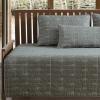 imageEddie Bauer  Daybed Set Reversible Cotton Bedding with Matching Shams ampamp Decorative Pillow Cover Lightweight Home Decor for All Seasons Troutdale Green Daybed