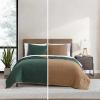 imageEddie Bauer  FullQueen Quilt Set Super Soft Reversible Bedding with Matching Shams Bedding Set Solid Washed Green FullQueenSolid Washed Green