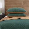 imageEddie Bauer  FullQueen Quilt Set Super Soft Reversible Bedding with Matching Shams Bedding Set Solid Washed Green FullQueenSolid Washed Green