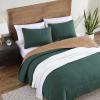 imageEddie Bauer  FullQueen Quilt Set Super Soft Reversible Bedding with Matching Shams Bedding Set Solid Washed Green FullQueenSolid Washed Green