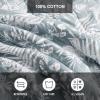 imageEddie Bauer  Queen Quilt Set Cotton Reversible Bedding with Matching Shams Lightweight Home Decor for All Seasons Salmon Ladder Multi QueenFern Garden Green