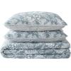 imageEddie Bauer  Queen Quilt Set Cotton Reversible Bedding with Matching Shams Lightweight Home Decor for All Seasons Salmon Ladder Multi QueenFern Garden Green
