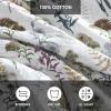 imageEddie Bauer  Queen Quilt Set Cotton Reversible Bedding with Matching Shams Lightweight Home Decor for All Seasons Salmon Ladder Multi QueenFlower Field Green