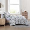 imageEddie Bauer  Queen Quilt Set Cotton Reversible Bedding with Matching Shams Lightweight Home Decor for All Seasons Salmon Ladder Multi QueenFlower Field Green