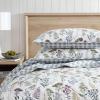 imageEddie Bauer  Queen Quilt Set Cotton Reversible Bedding with Matching Shams Lightweight Home Decor for All Seasons Salmon Ladder Multi QueenFlower Field Green
